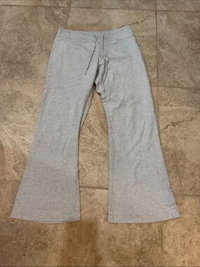 Brandy Melville Light Gray Flare Drawstring Joggers